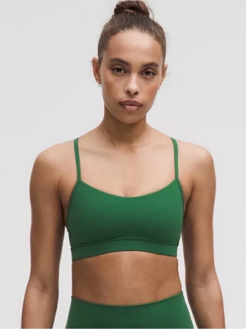 NWOT Lululemon Flow Y Bra size 6. Green